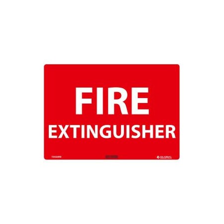 Nmc Fire Extinguisher 10x14 Rigid Plastic GLOM754RB